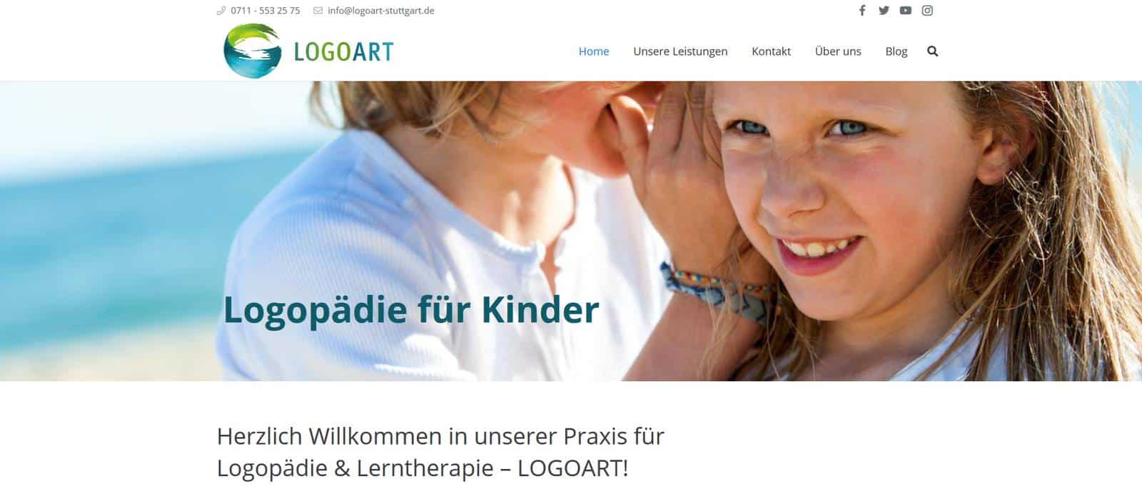 Neuer Internetauftritt der Praxis für Logopädie in Stuttgart
